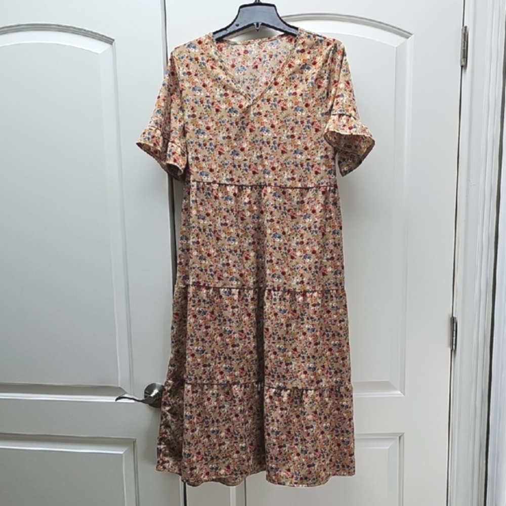 Floral V-Neck Dress